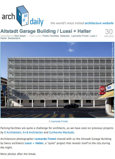 altstadt garage building / lussi + halter