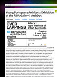 young portuguese architects exhibition at the riba gallery - archdoc